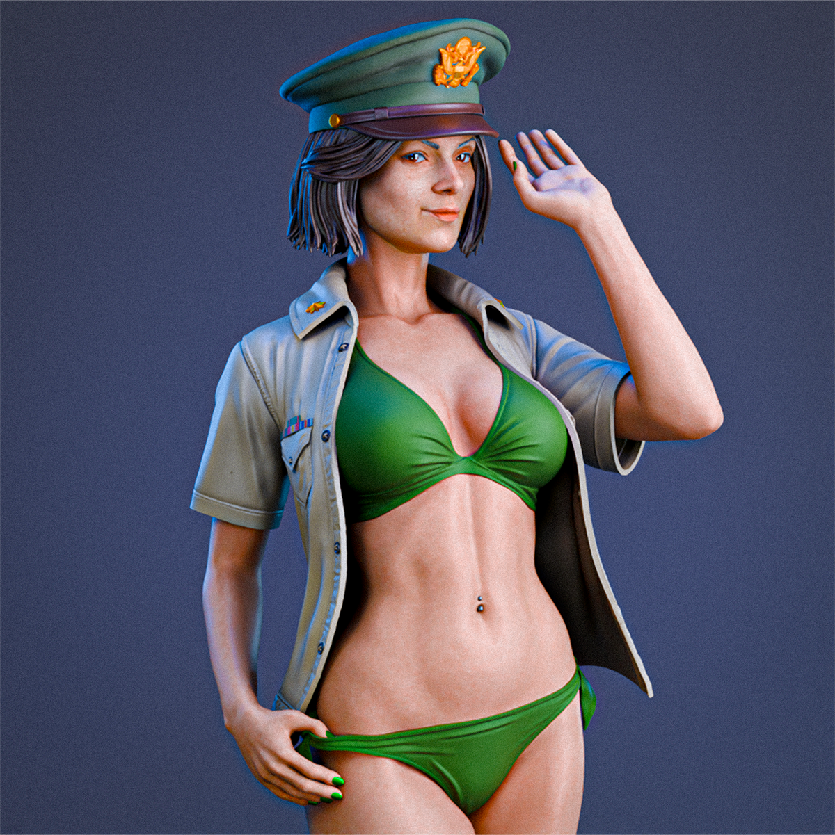 Major MacKenzie Sculpture (75mm to 500mm) - Unassembled/Unpainted/3D Print