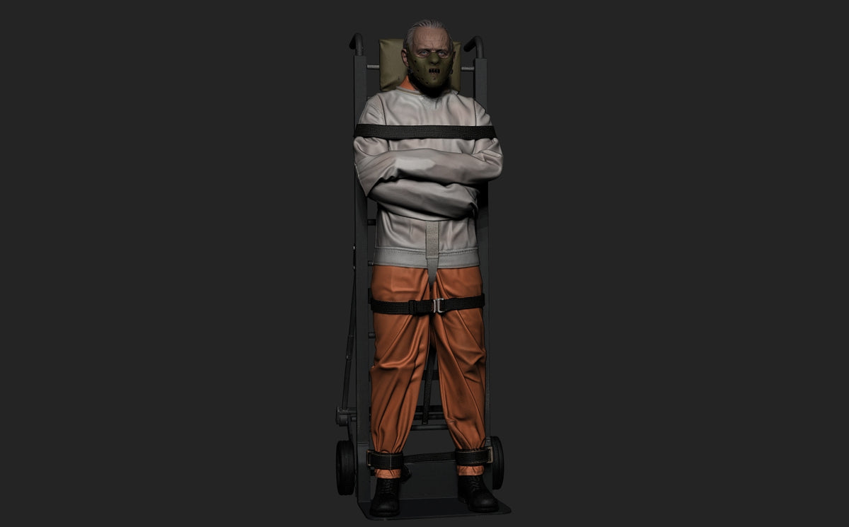 Hannibal Lecter Sculpture (75mm - 300mm) Unpainted / Unassembled / 3D Printed