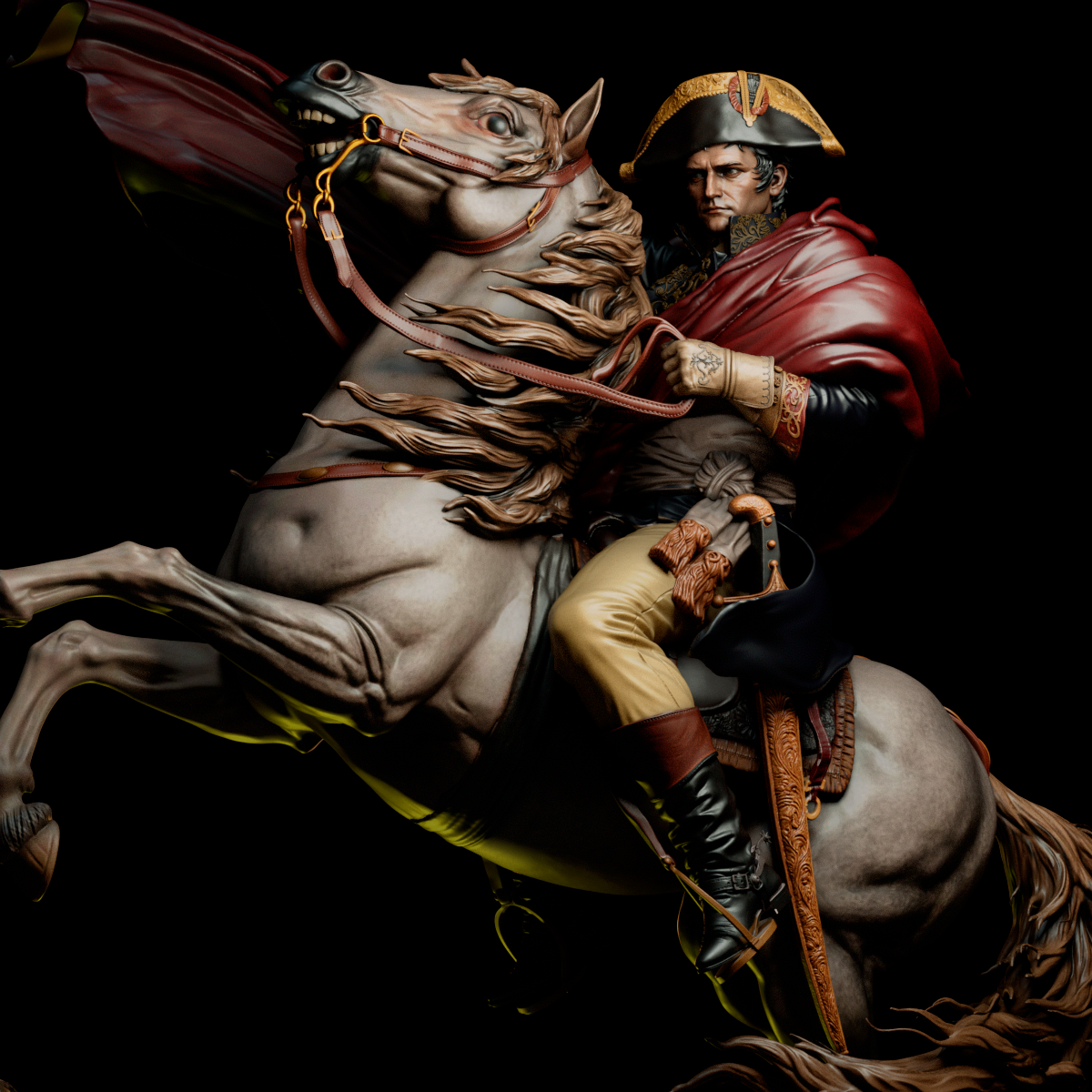 Napoleon Bonaparte Sculpture (75mm to 500mm) - Unassembled/Unpainted/3D Print