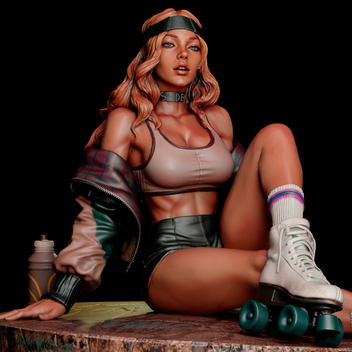 Spider-Gwen Sculpture (75mm to 500mm) - Unassembled/Unpainted/3D Print
