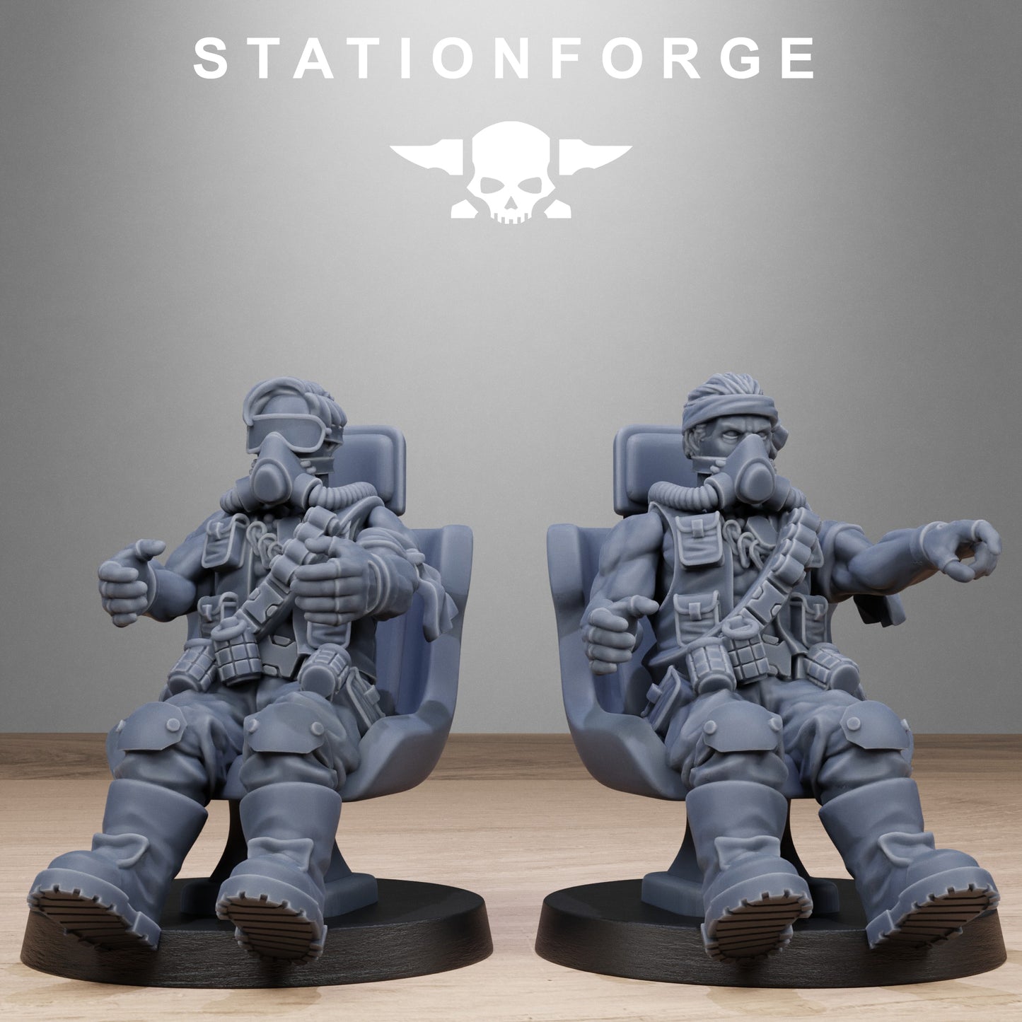Pilot Commanders (x10) - by Station Forge - TTRPG - Wargaming - Grimdark