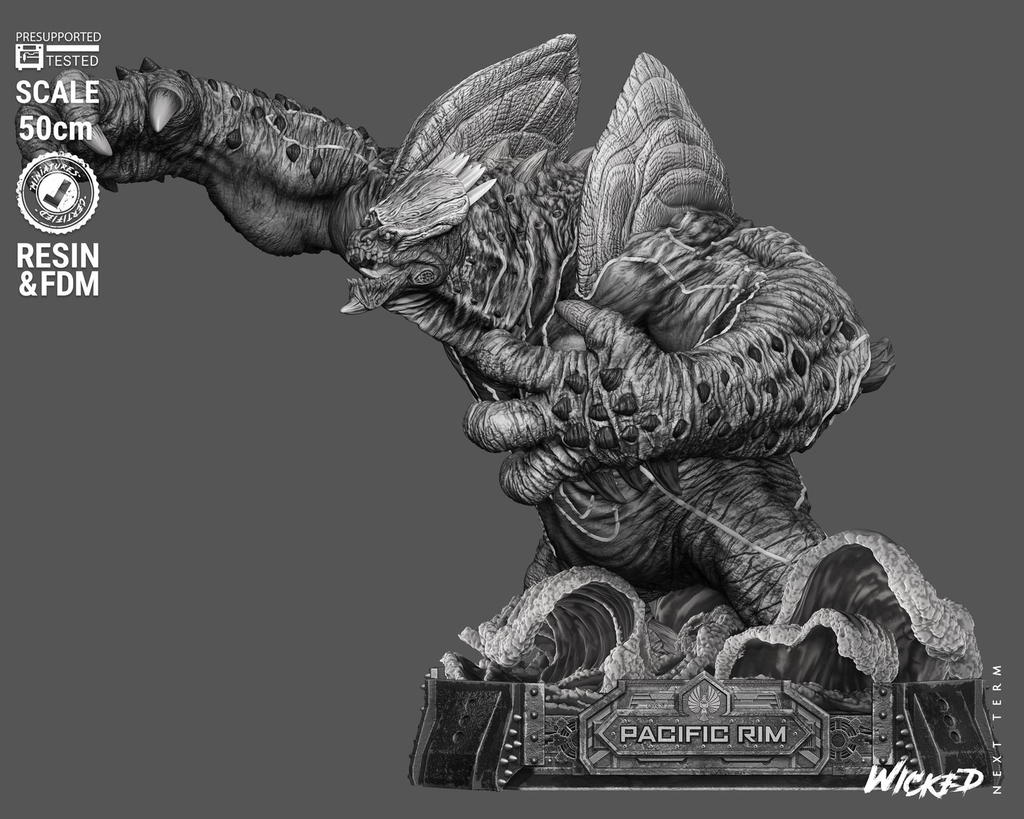 Leatherback Sculpture(75mm to 500mm) - Unassembled/Unpainted/3D Print