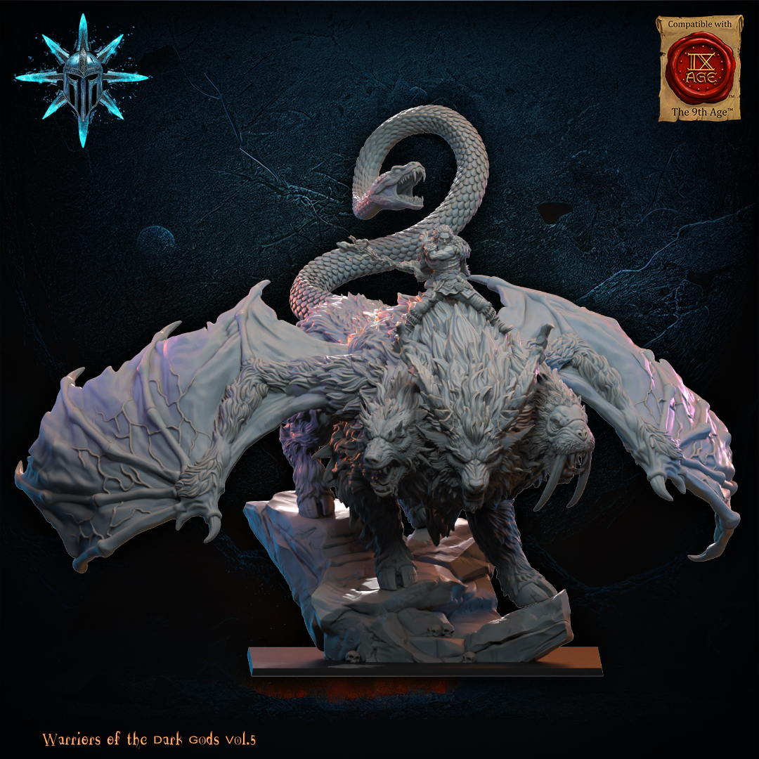 Barbarian Druid on Chimera - Warriors of the Dark Gods - TTRPG - Wargaming - Dungeons and Dragons