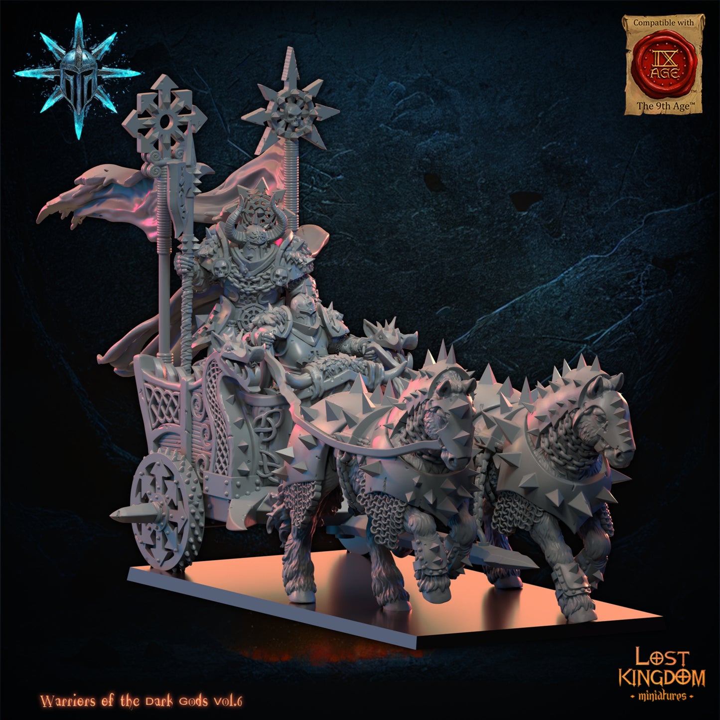 Dark Chariot - Warriors of the Dark Gods - Chaos Warriors - TTRPG - Wargaming - Dungeons and Dragons