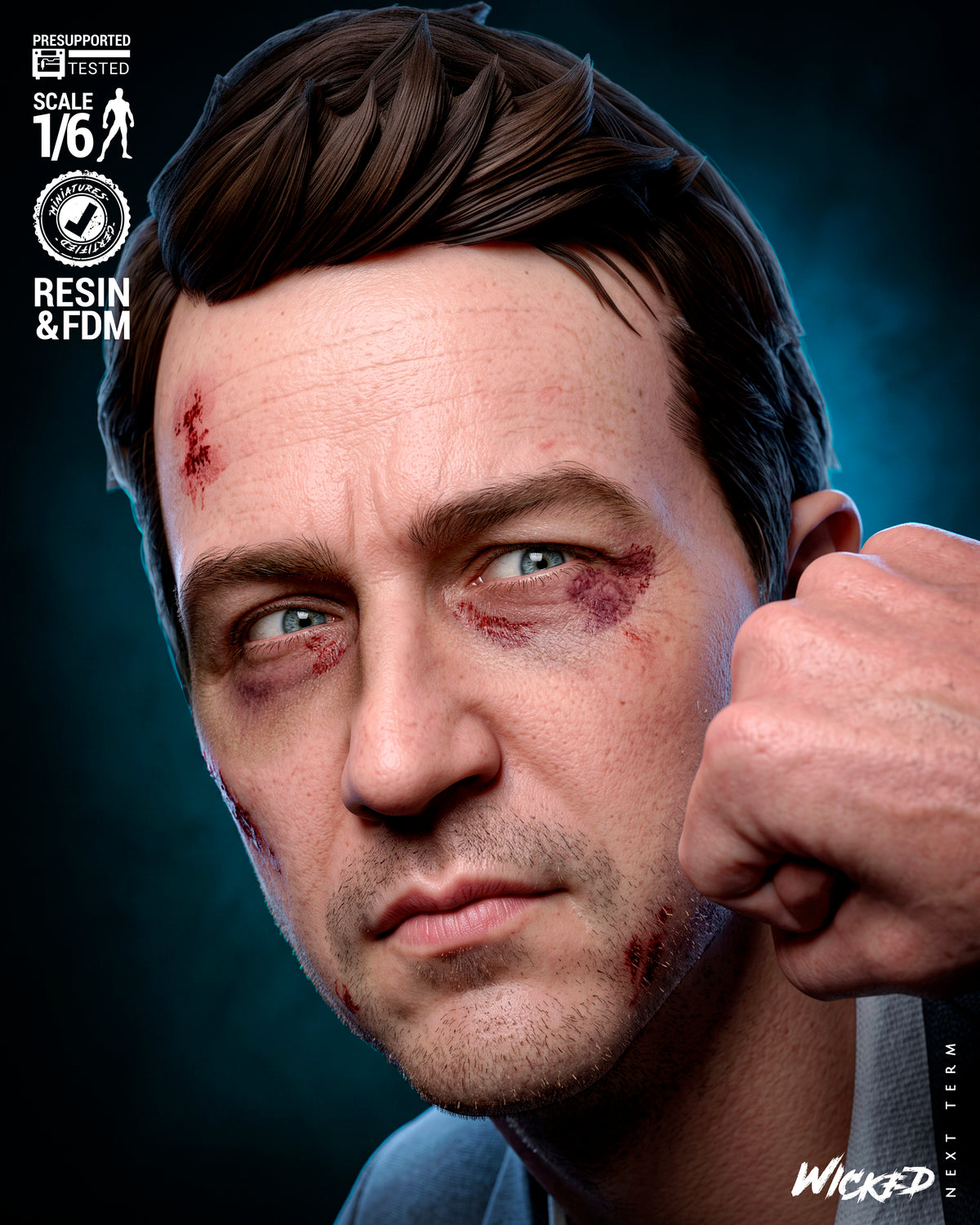Fight Club Diorama (75mm to 500mm) - Unassembled/Unpainted/3D Print
