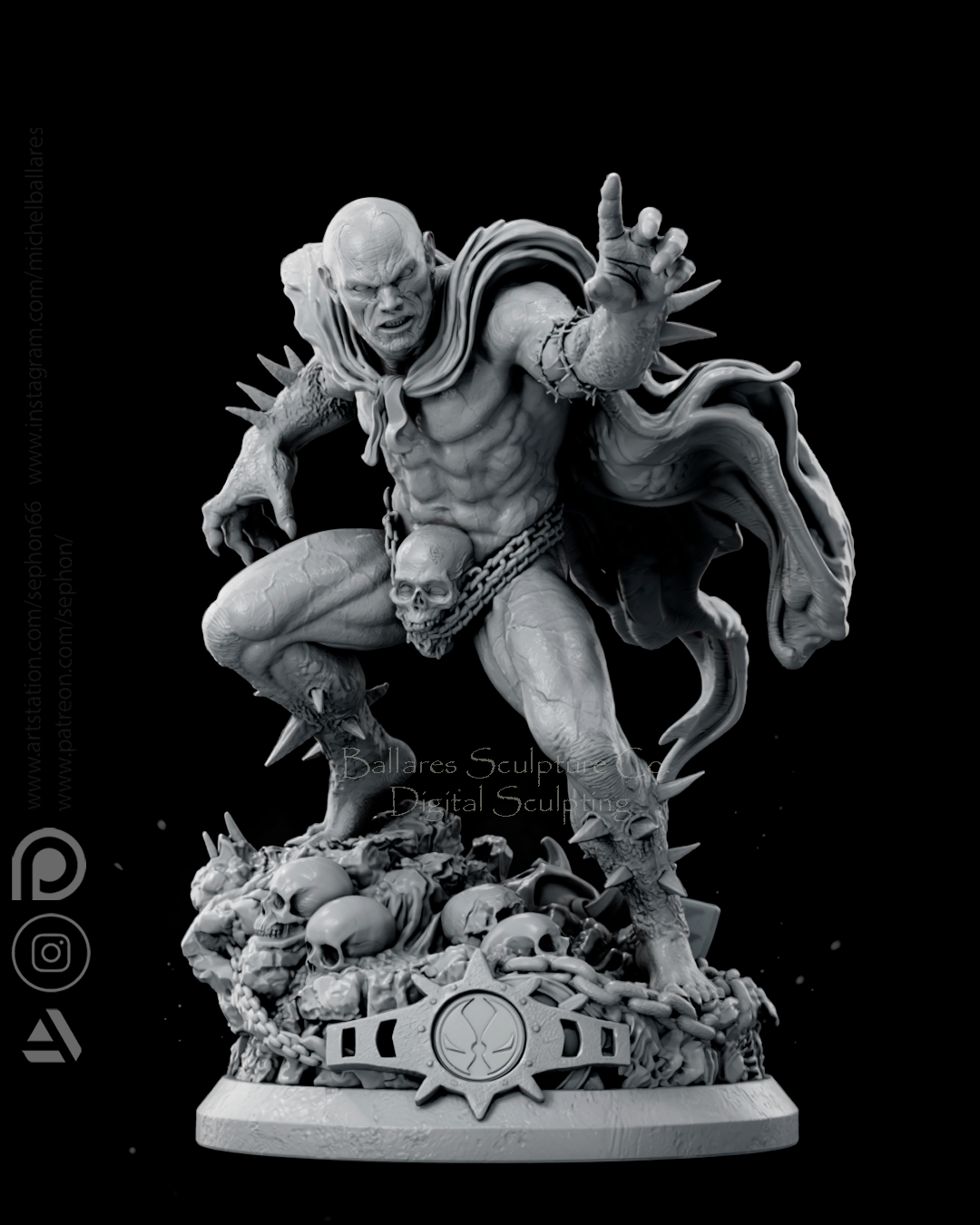 Spawn: Consequence of Sin (75mm to 500mm) - Unassembled/Unpainted/3D Print