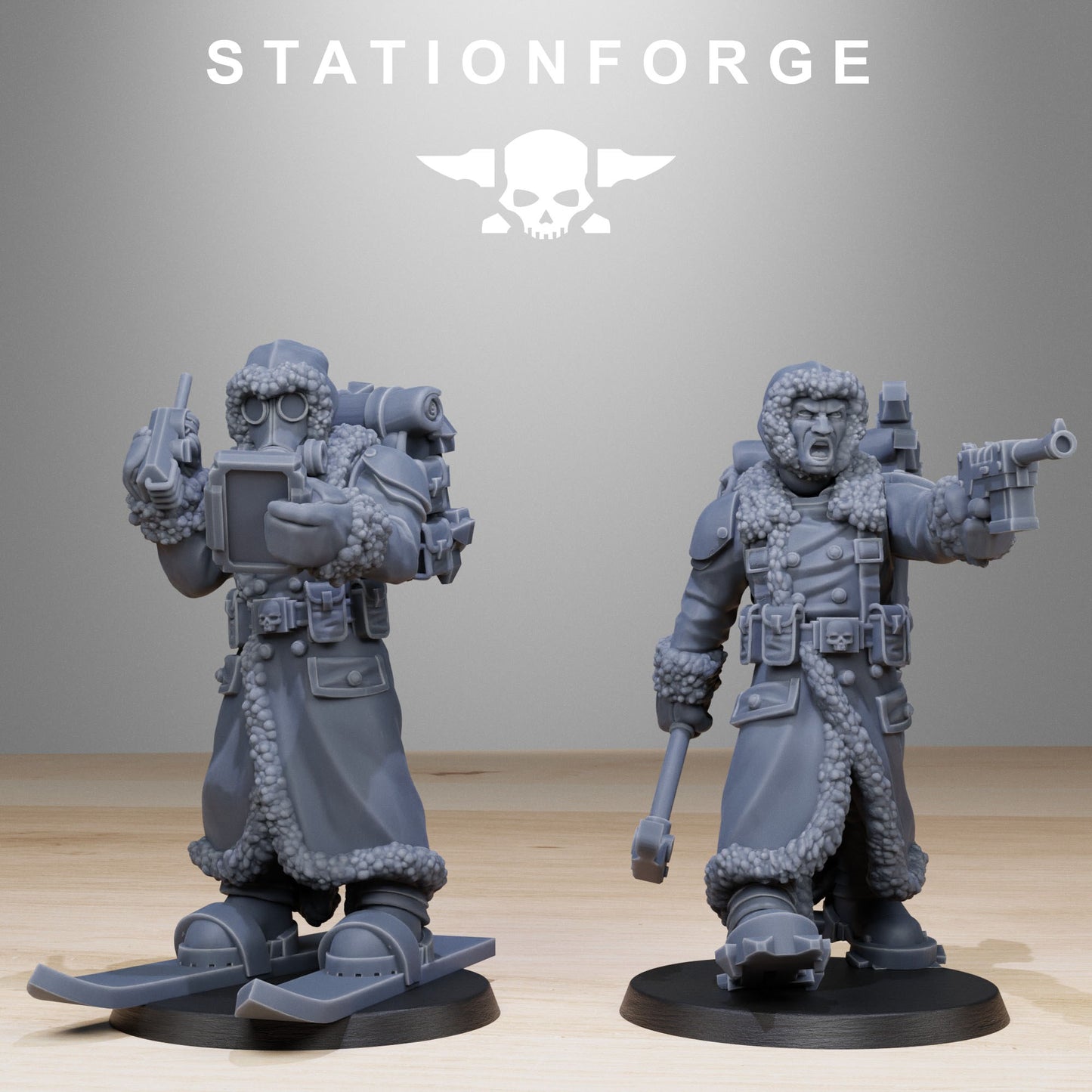 GrimGuard Frostwatch Skiers (x10) TTRPG - Wargaming - Grimdark