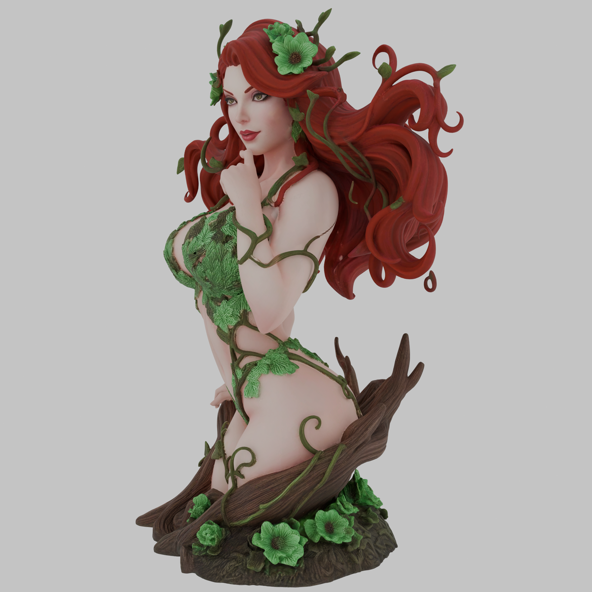 Poison Ivy Bust (75mm to 500mm) - Unassembled/Unpainted/3D Print