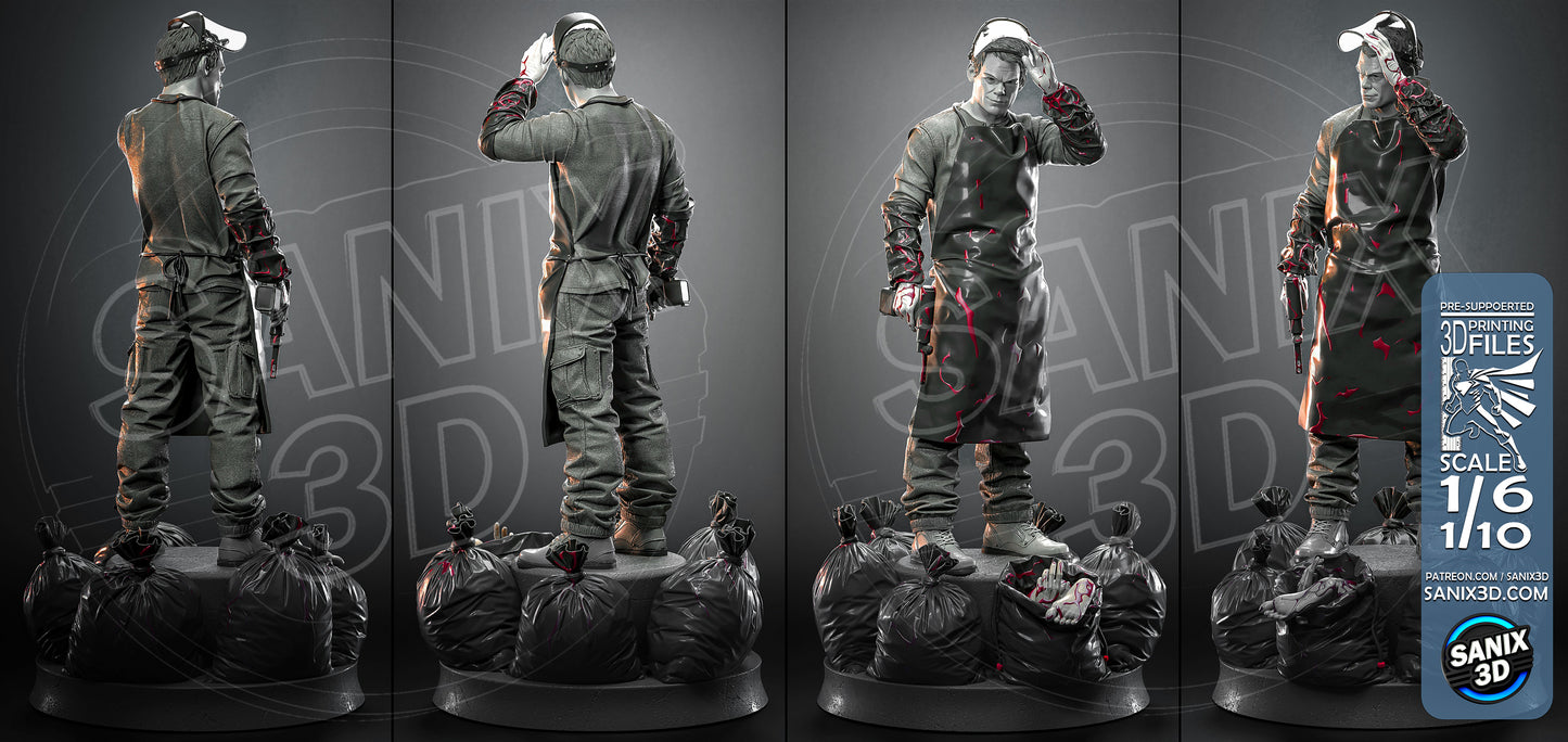 Dexter Sculpture (75mm to 500mm) - Unassembled/Unpainted/3D Print