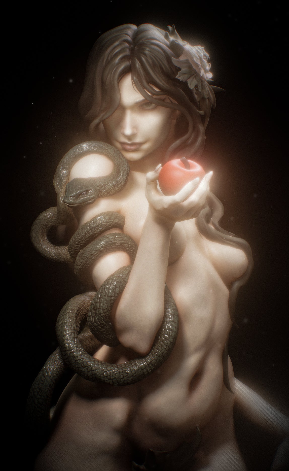 Eve - The First Sin Sculpture (75mm to 500mm) - Unassembled/Unpainted/3D Print