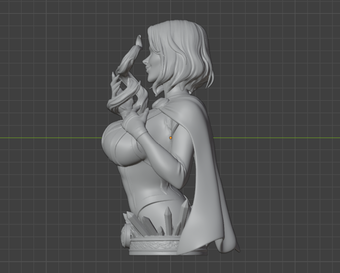 Raven Bust (75mm to 500mm) - Unassembled/Unpainted/3D Print