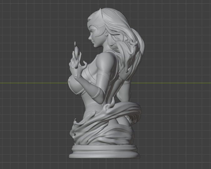 Scarlet Witch Bust(75mm to 500mm) - Unassembled/Unpainted/3D Print