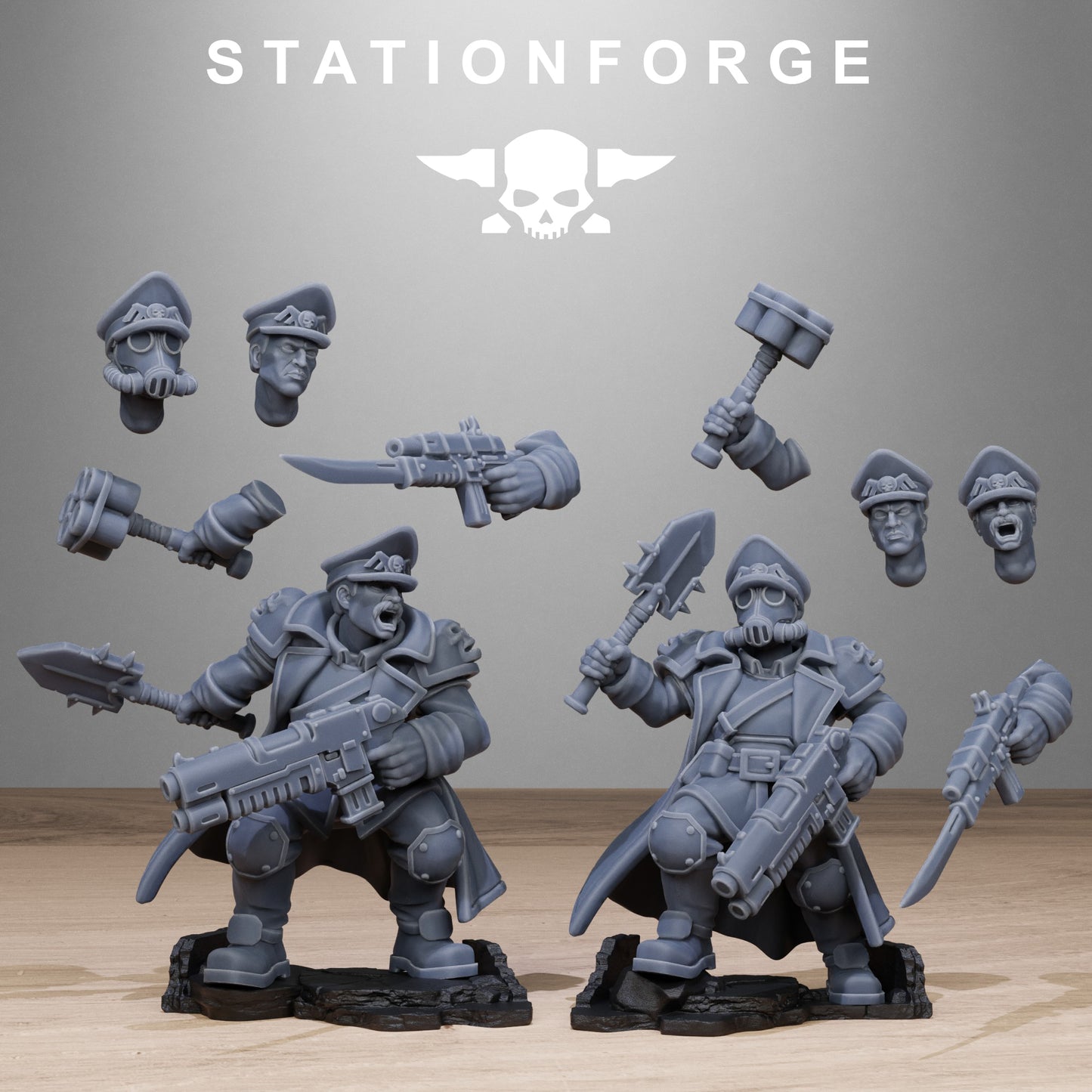 GrimGuard Lieutenant (x2) - TTRPG - Wargaming - Grimdark