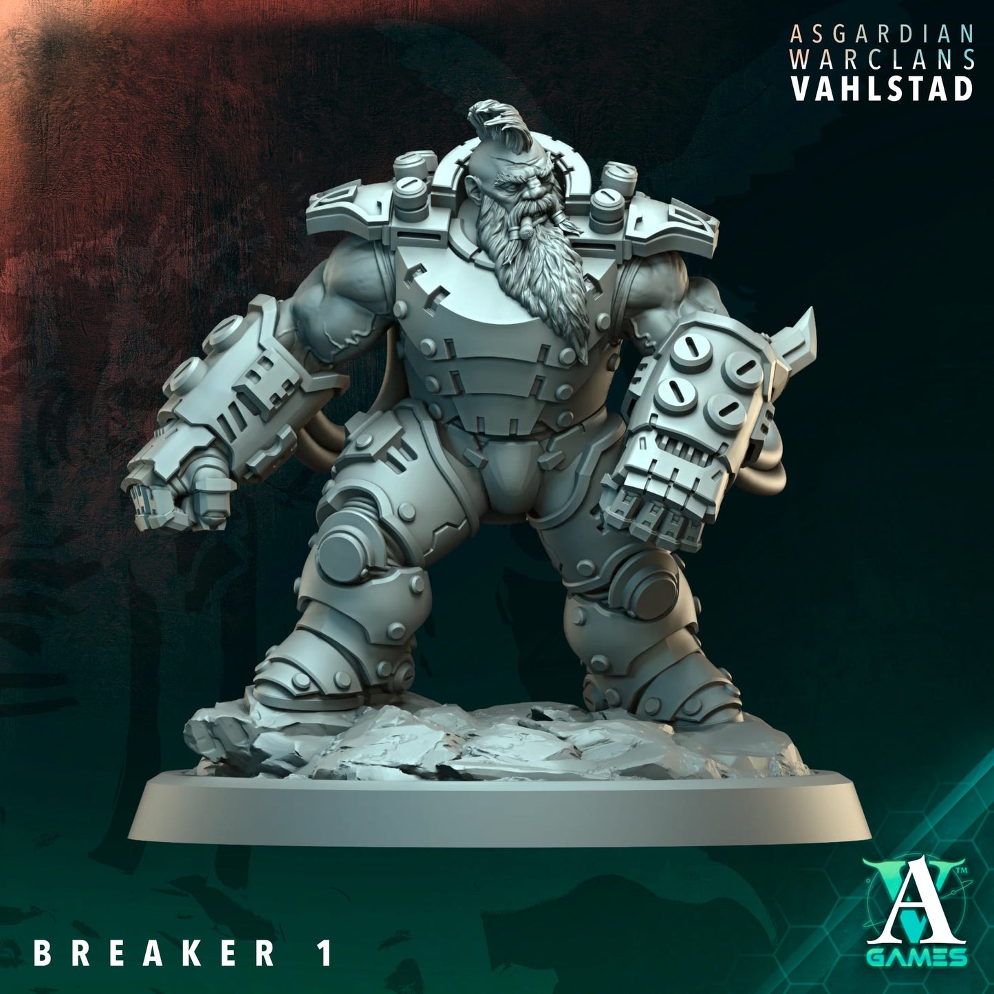 Breaker (x5) - Asgardian Warclans - Vahlstad - TTRPG - Wargaming - Grimdark