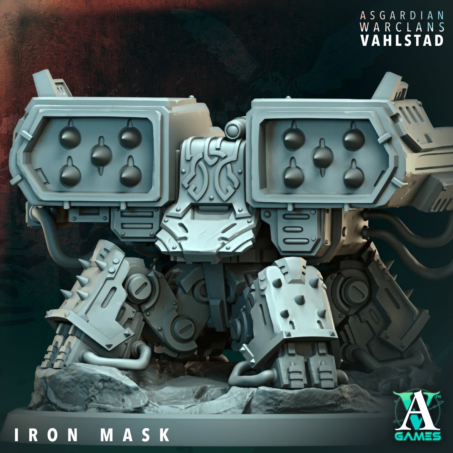 Iron Mask - Asgardian Warclans - Vahlstad - TTRPG - Wargaming - Grimdark