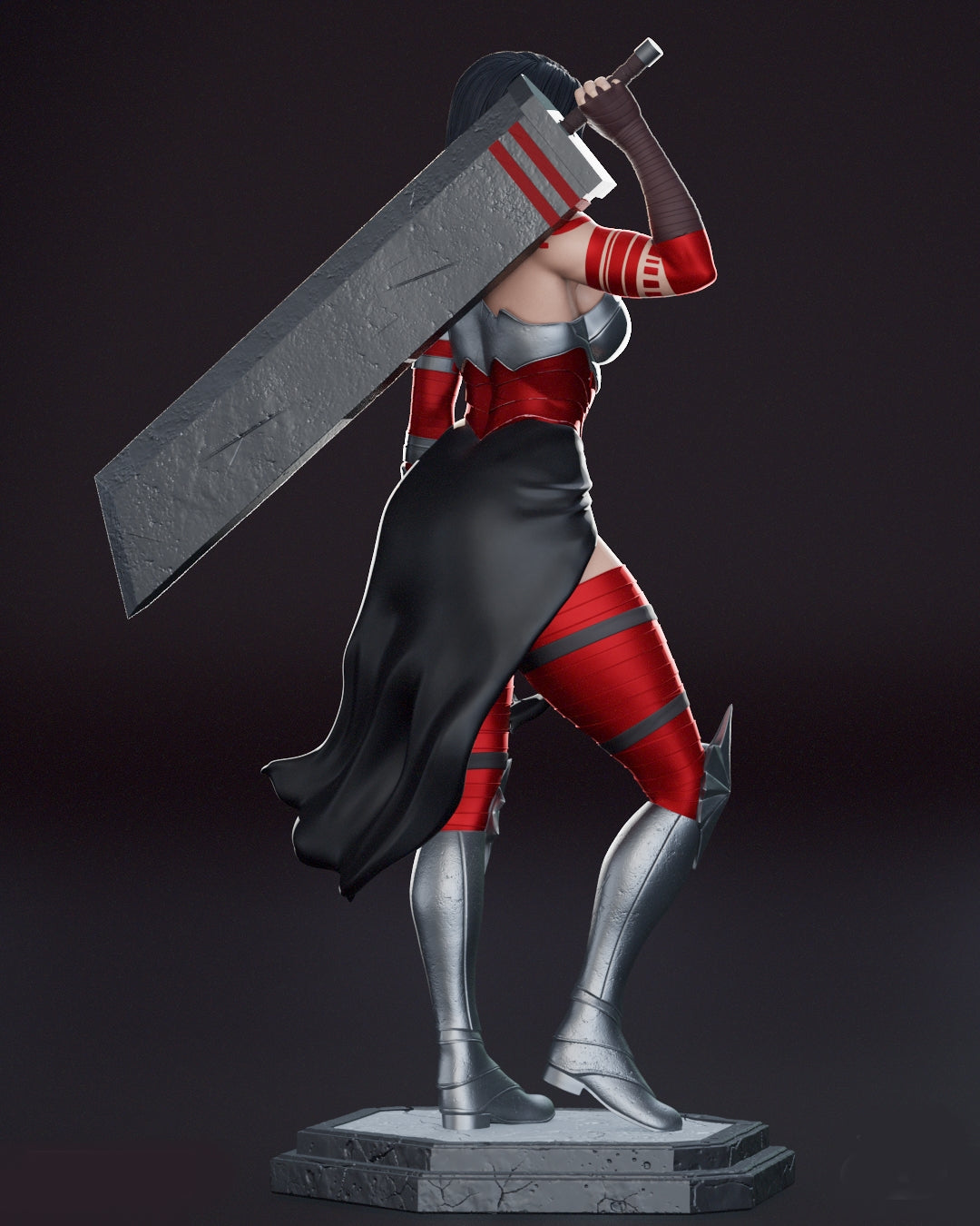 Absolute Wonder Woman Sculpture (75mm to 500mm) - Unassembled/Unpainted/3D Print