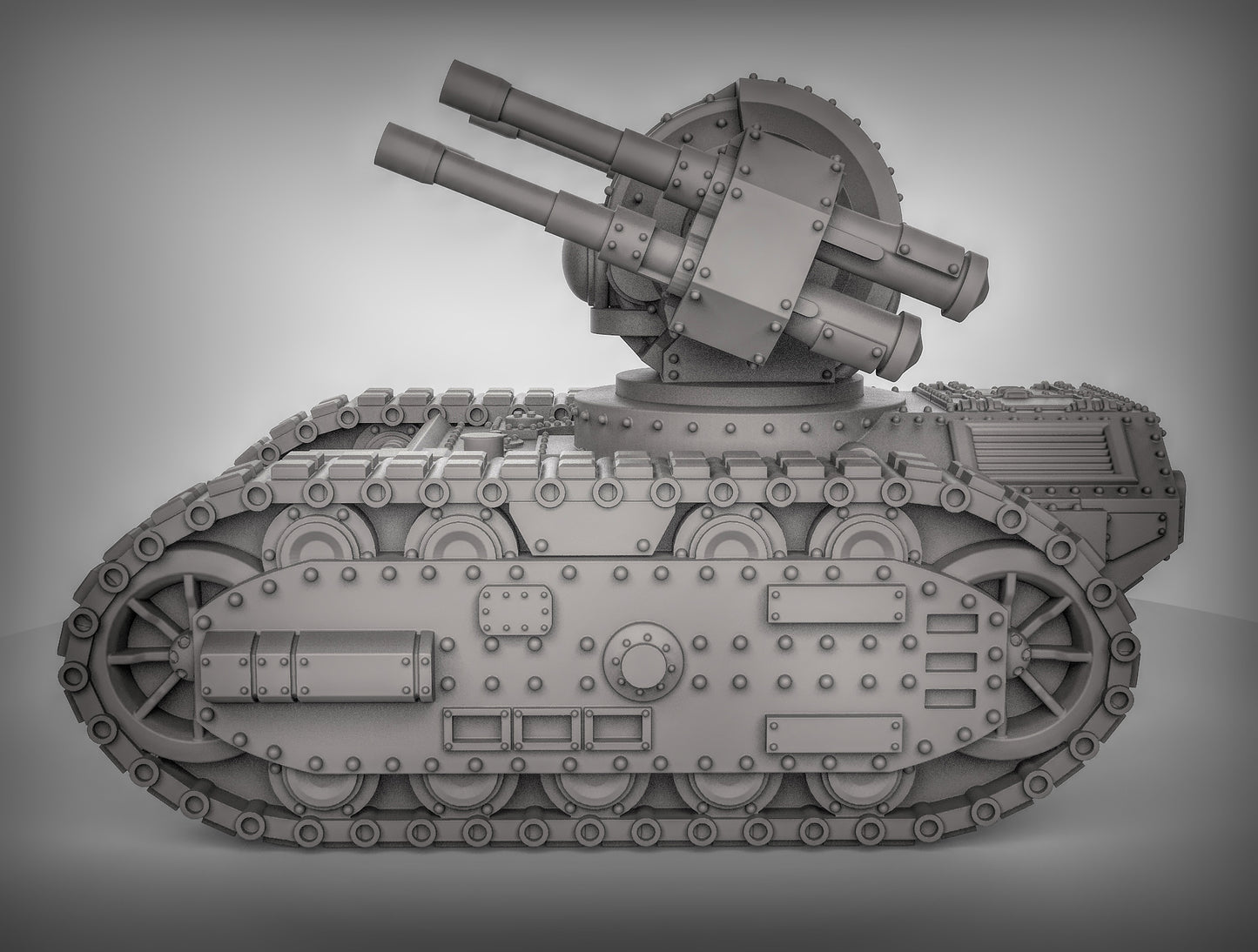 Anti Air Tank - TTRPG/Wargaming - Dungeons and Dragons - by Duncan Shadows - Tabletop RPG Miniature - Roleplaying 3D Printed Fantasy Mini