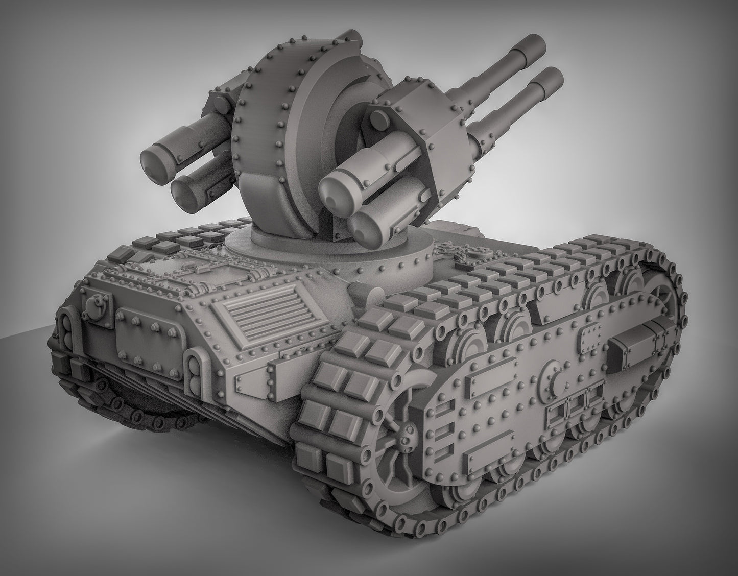 Anti Air Tank - TTRPG/Wargaming - Dungeons and Dragons - by Duncan Shadows - Tabletop RPG Miniature - Roleplaying 3D Printed Fantasy Mini