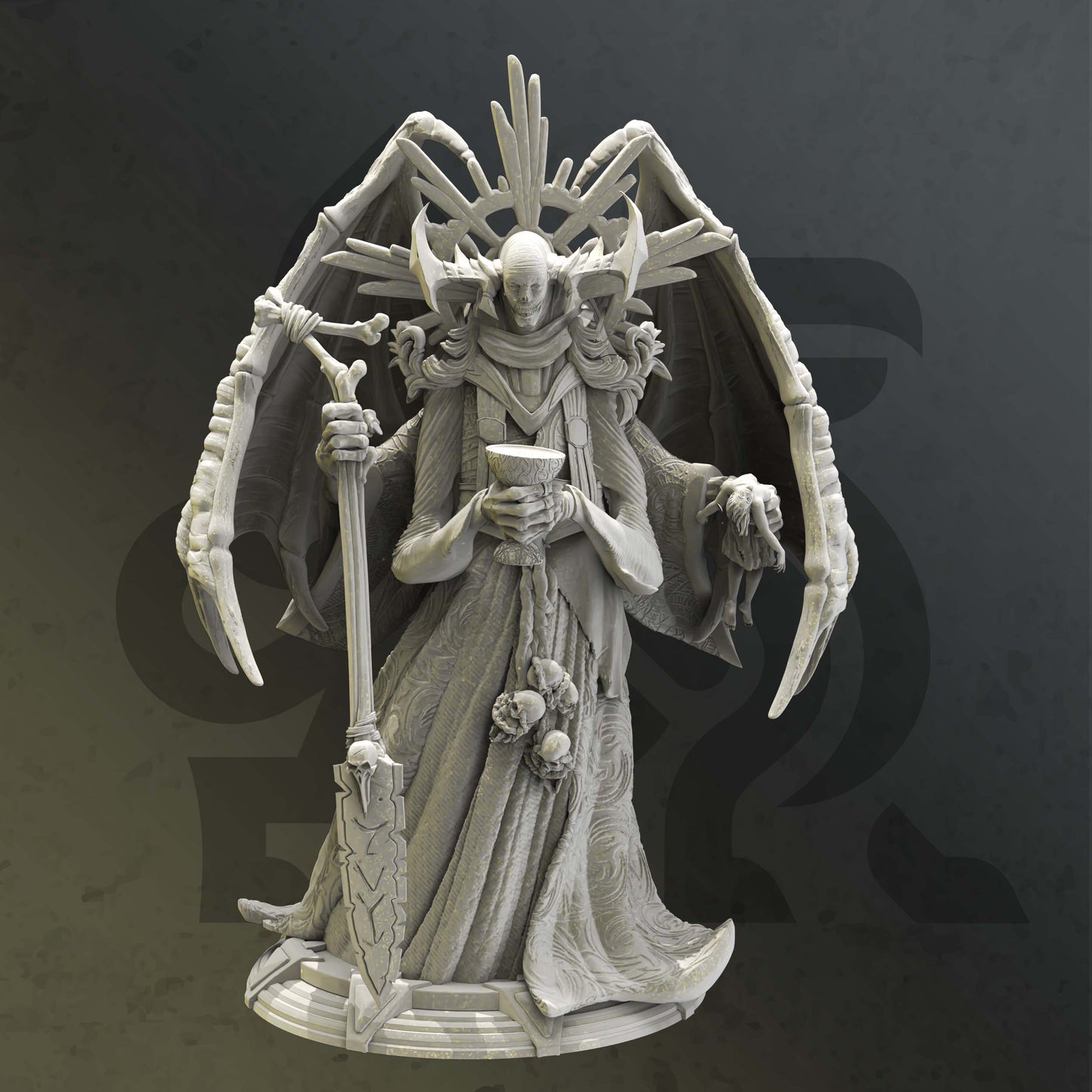 Arch Lich of Undeath - Myrothlir - Undead - Dungeons and Dragons - by DM Stash- Tabletop RPG Miniature - Roleplaying 3D Printed Fantasy Mini