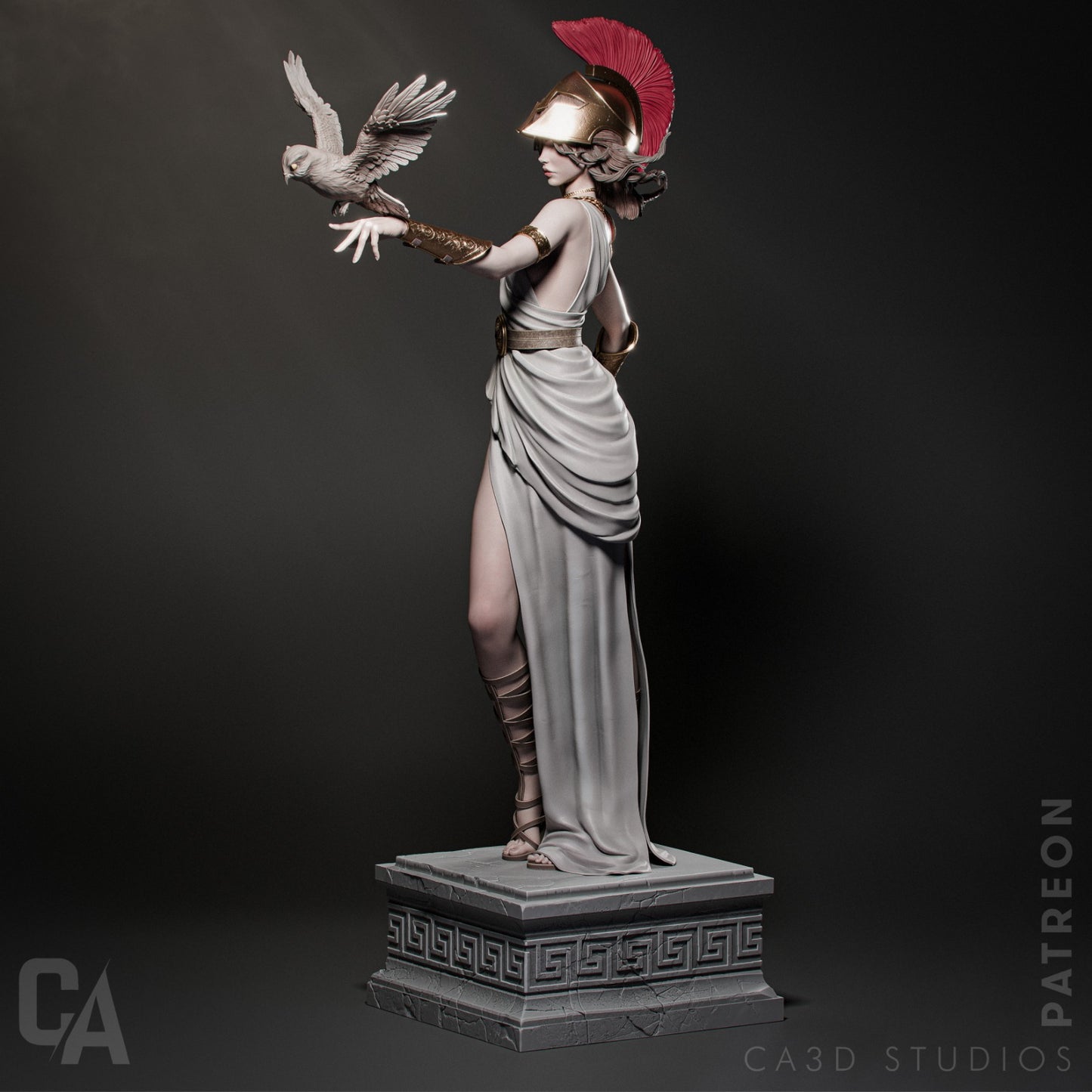 Athena - Mythical Greek Goddess - by CA_3DArt - Tabletop RPG Miniature - Roleplaying 3D Printed Fantasy Mini