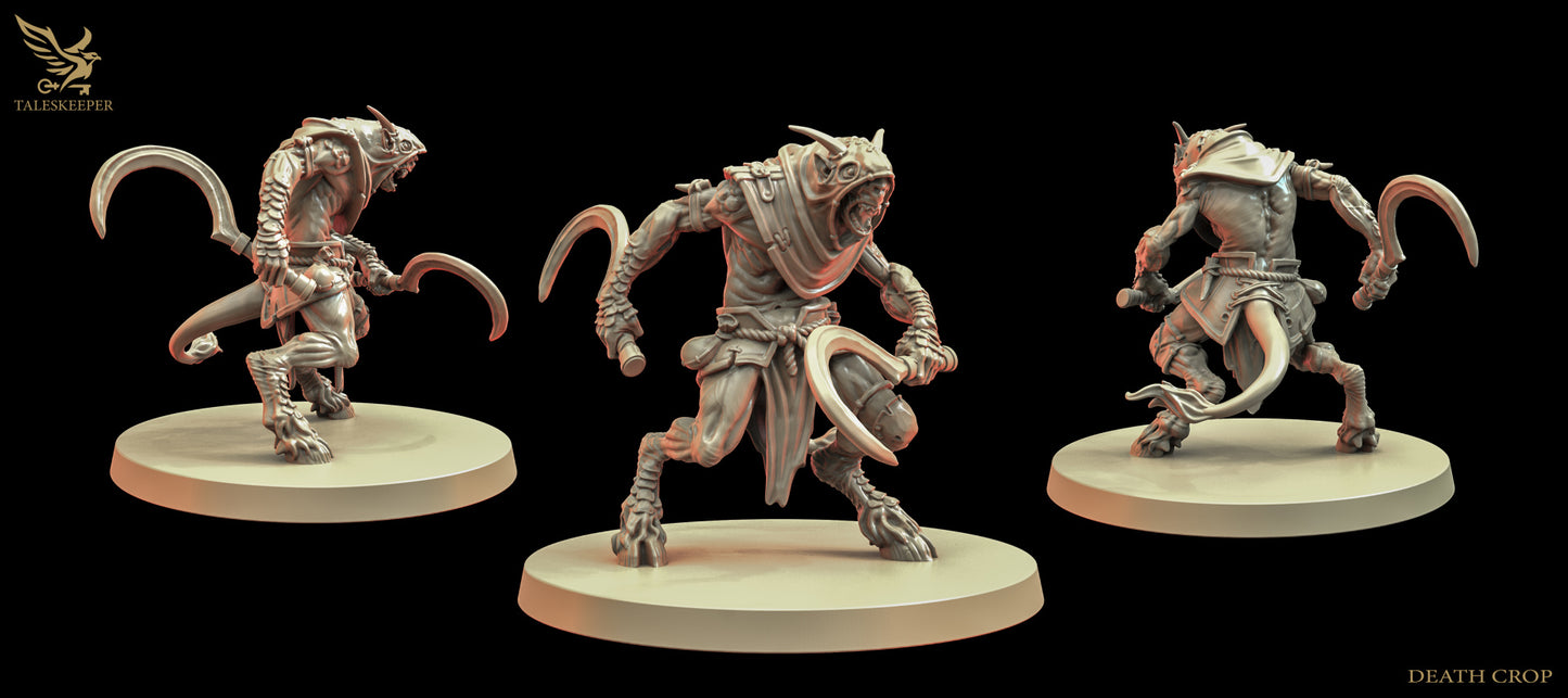 Beastman Death Crop - Dungeons and Dragons - by Tales Keeper Miniatures - Tabletop RPG Miniature - Roleplaying 3D Printed Fantasy Mini