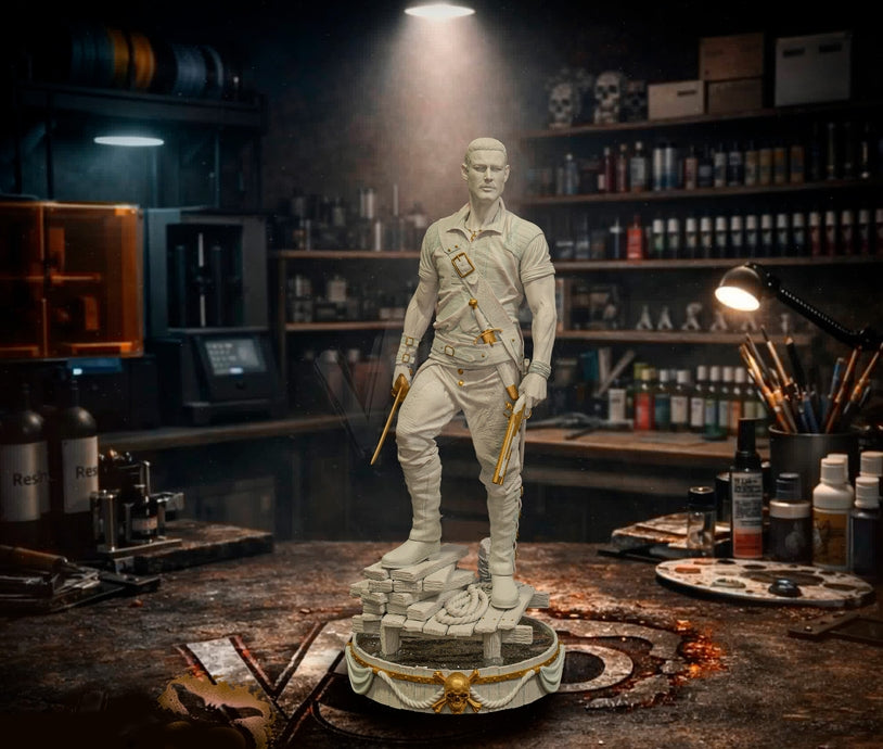 Billy Bones Sculpture (75mm to 500mm) - Unassembled/Unpainted/3D Print