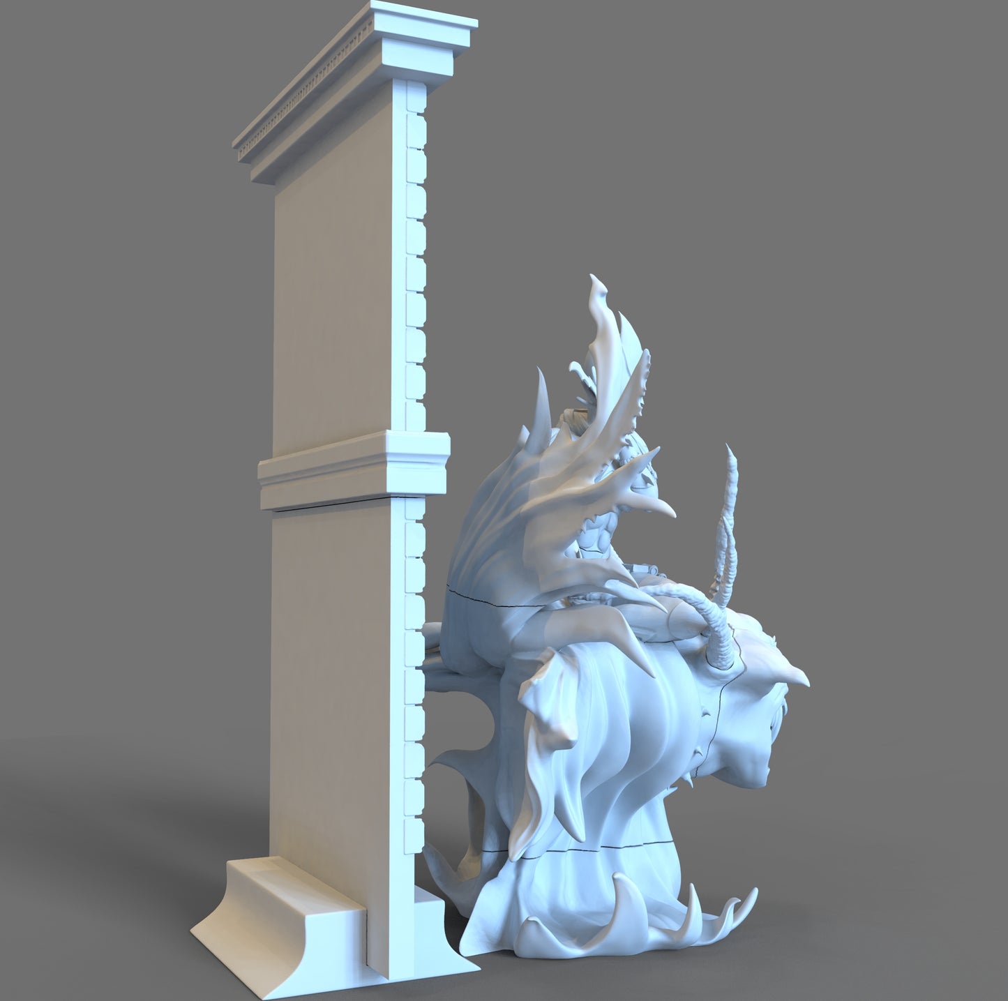 Batgirl Sculpture (75mm to 500mm) - Unassembled/Unpainted/3D Print