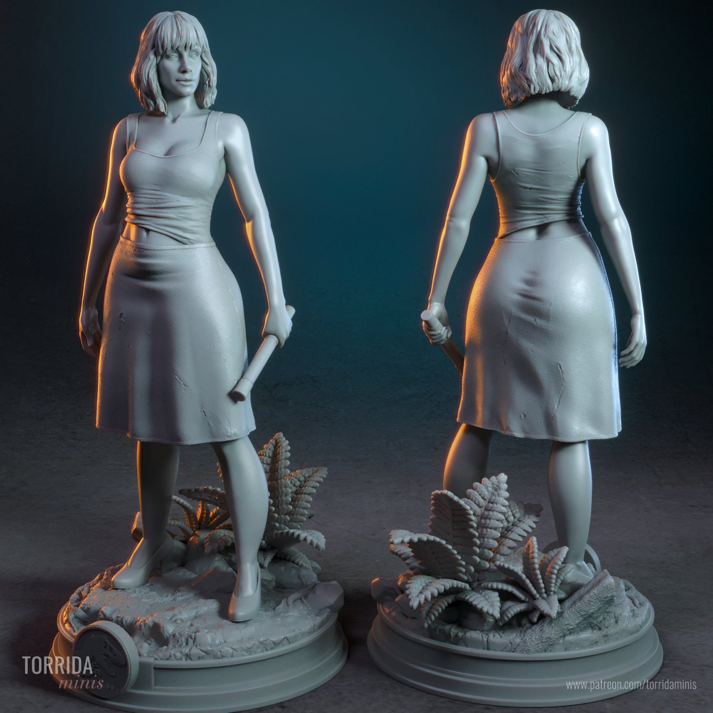 Claire Dearing Sculpture (75mm to 500mm) - Unassembled/Unpainted/3D Print