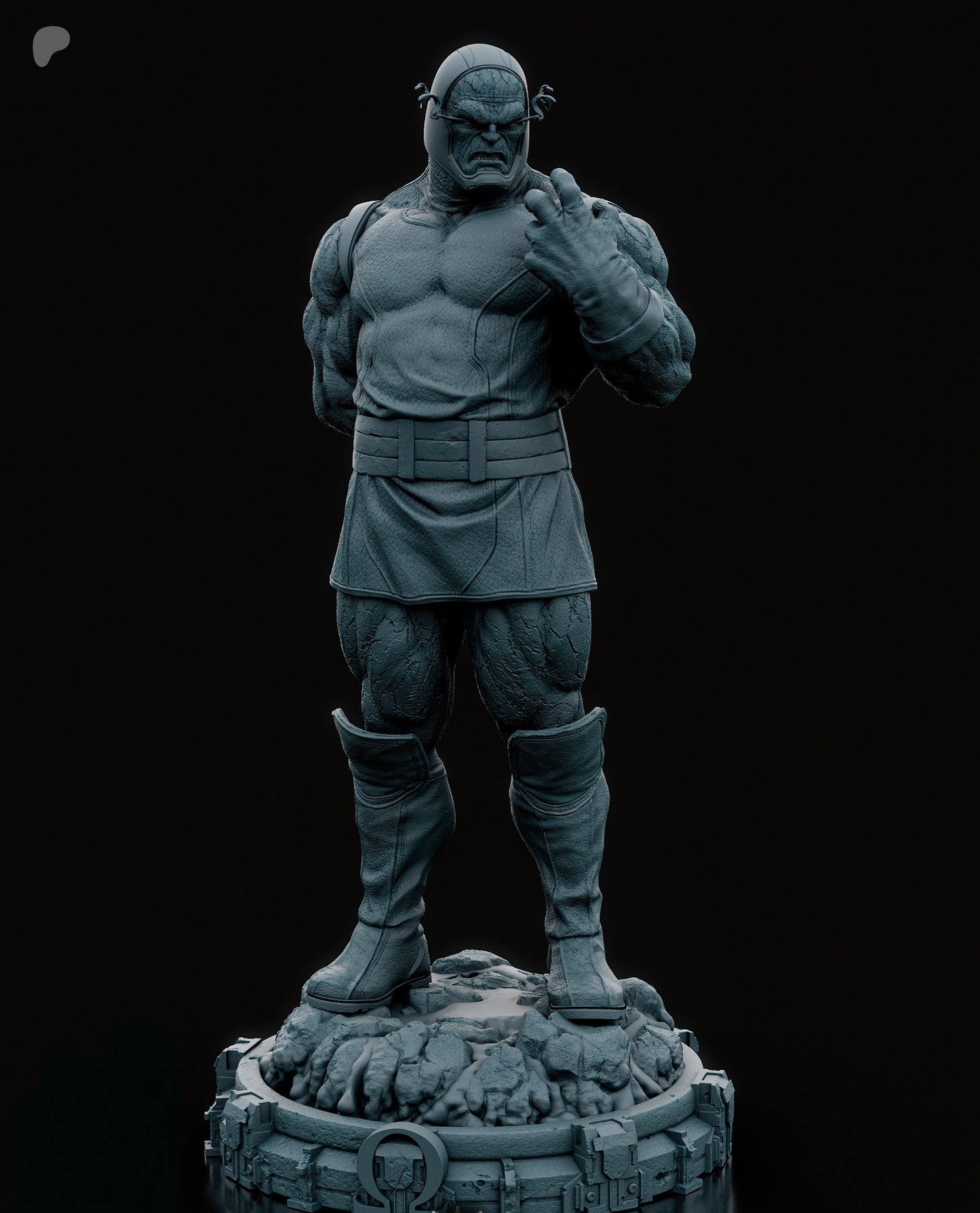 Darkseid Sculpture (75mm to 500mm) - Unassembled/Unpainted/3D Print