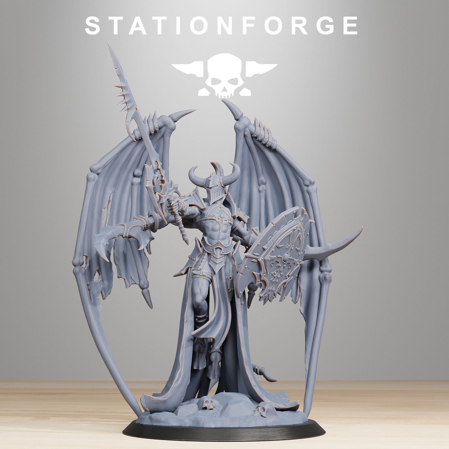 Demon Queen - by Station Forge - Tabletop RPG Miniature - Roleplaying 3D Printed Fantasy Mini