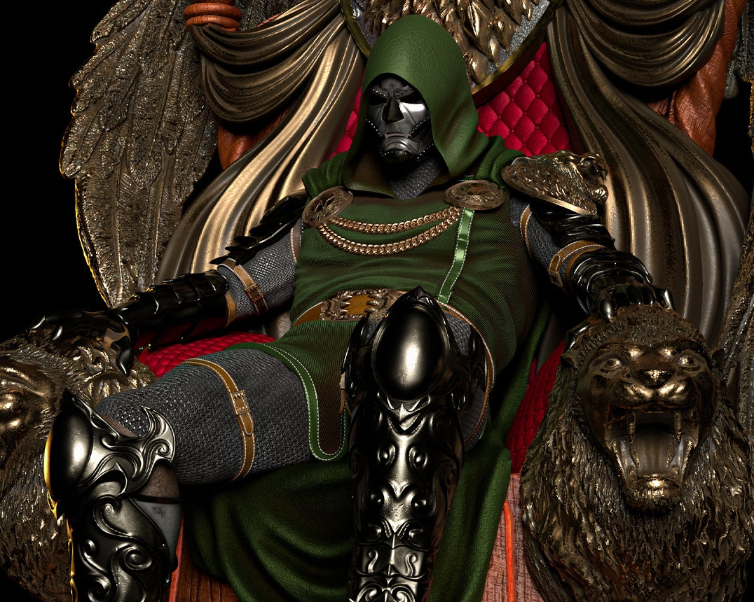 Doctor Doom - Tabletop RPG Miniature - Roleplaying 3D Printed Fantasy Mini