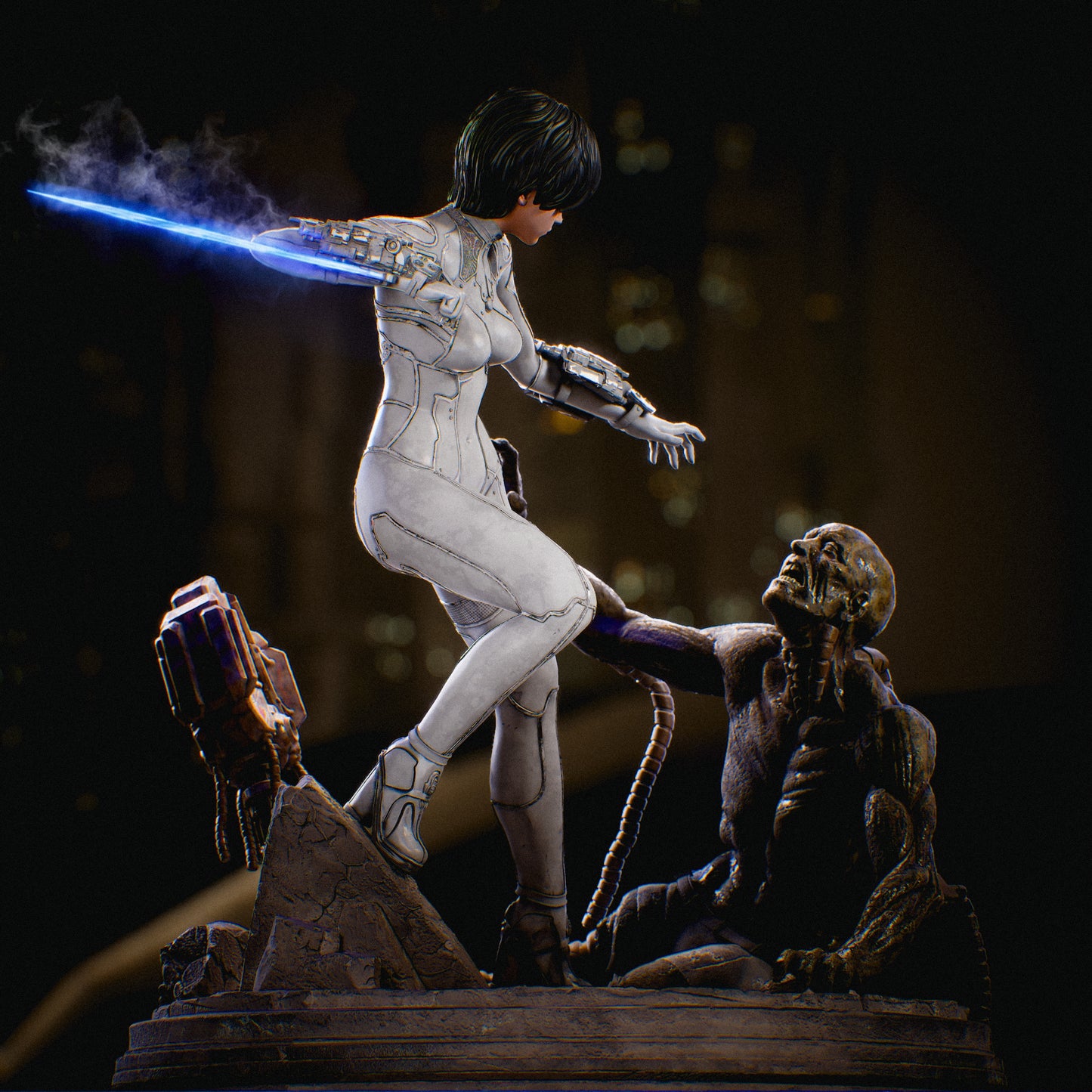 Eve - Stellar Blade Sculpture (75mm to 500mm) - Unassembled/Unpainted/3D Print