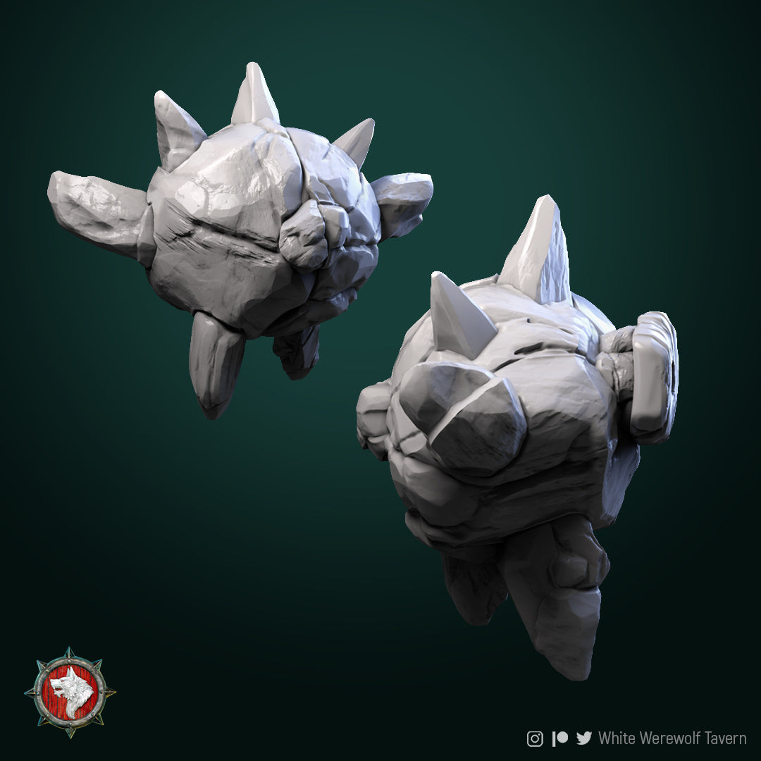 Earth Elemental- by White Wolf Tavern - Tabletop RPG Miniature - Roleplaying 3D Printed Fantasy Mini