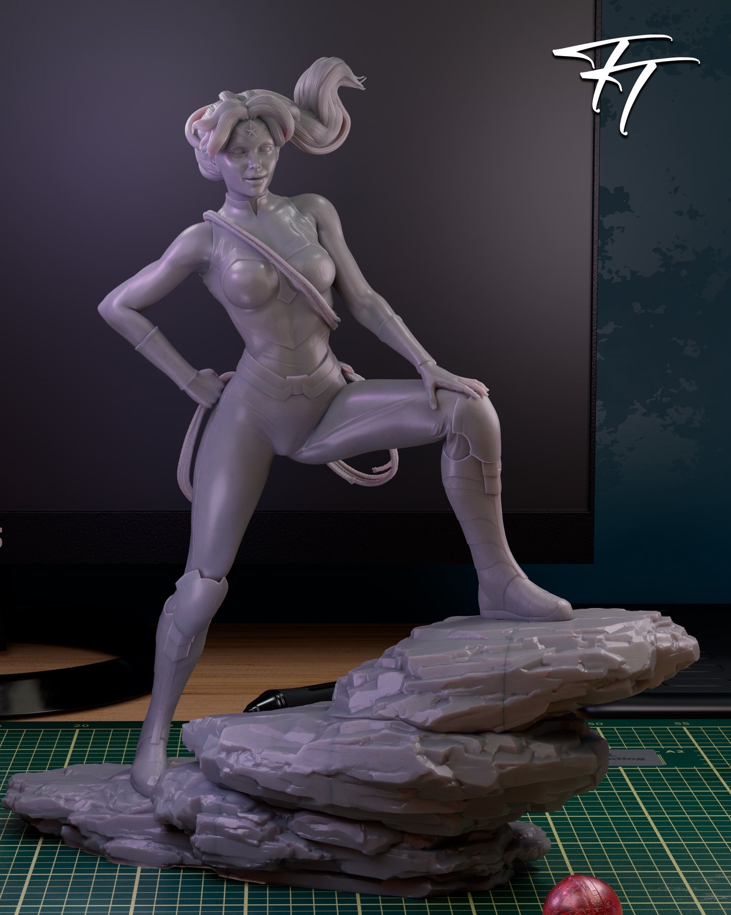 Elizabeth Prince Sculpture (75mm to 500mm) - Unassembled/Unpainted/3D Print