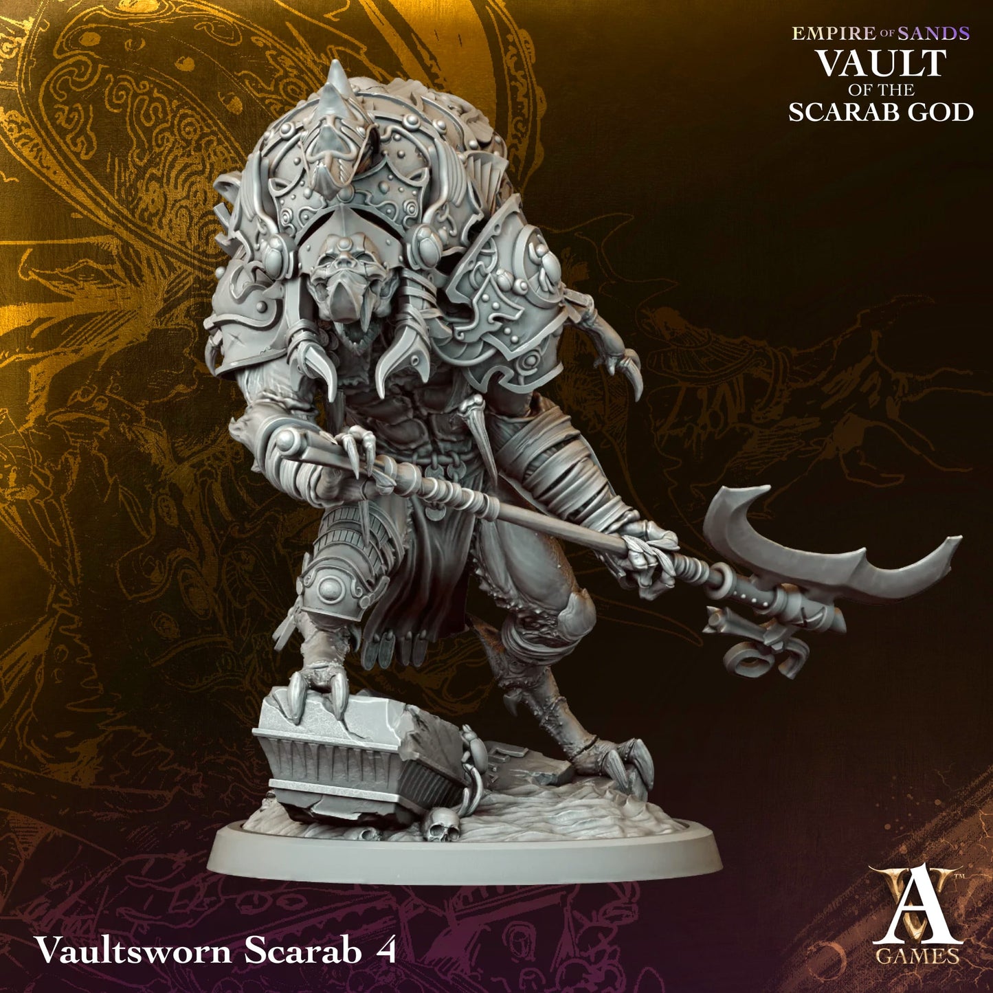 Vaultsworn Scarab - Empire of Sands - Vault of the Scarab God - Tomb Kings - TTRPG - Wargaming - Dungeons and Dragons