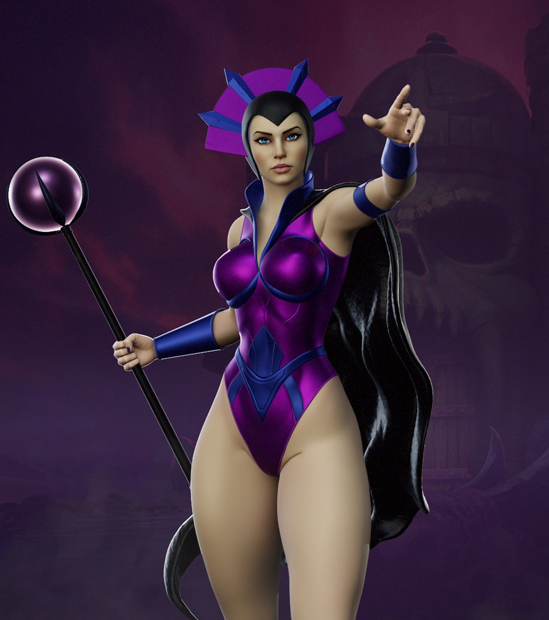 Evil-Lyn MOTU Sculpture (75mm to 500mm) - Unassembled/Unpainted/3D Print