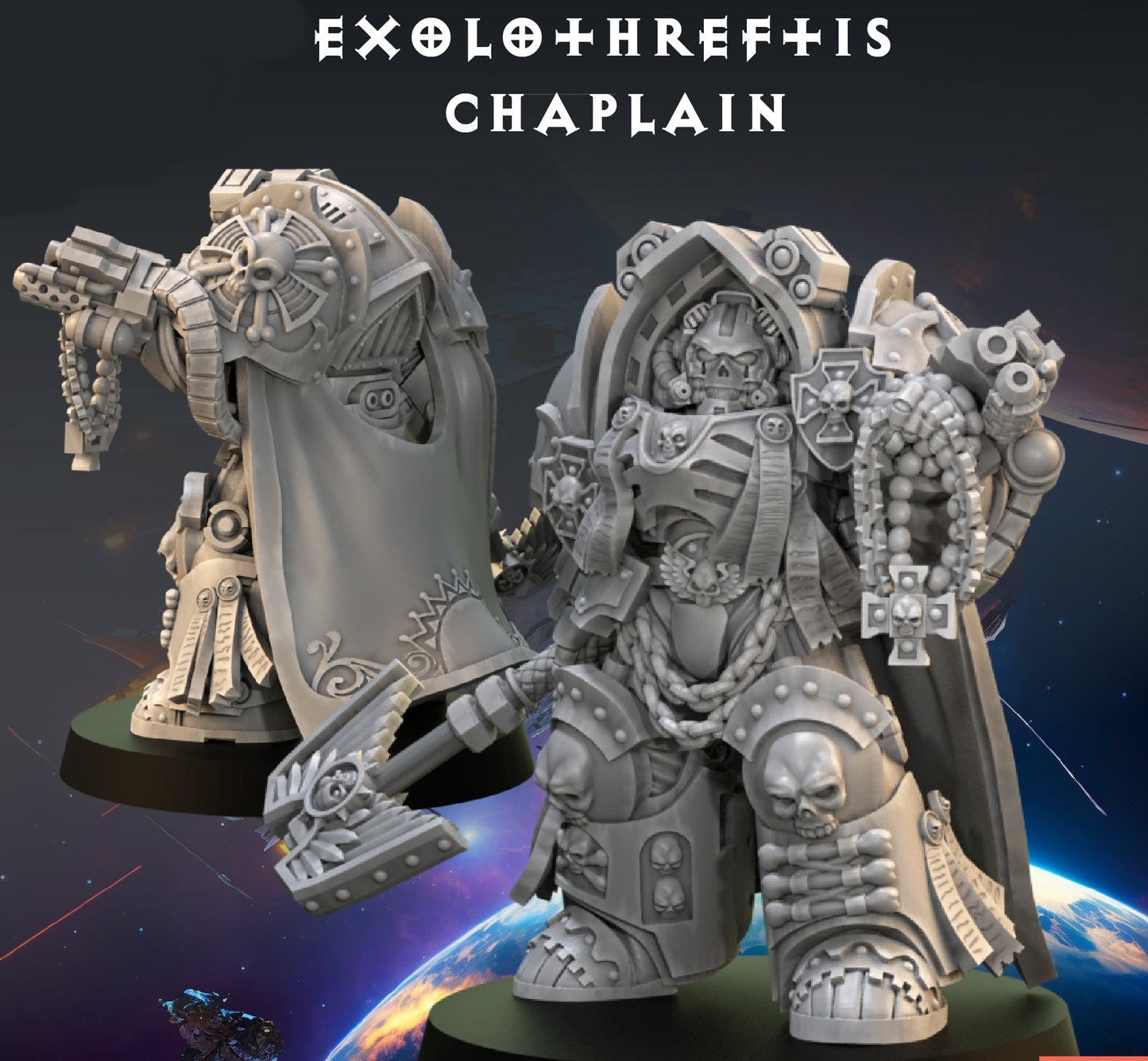 Exolothreftis Chaplain - TTRPG - Wargaming - Grimdark