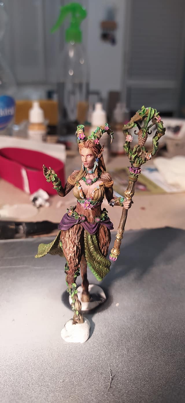 Fey-touched Faun Goddess - Renmaeth - Dungeons and Dragons - by DM Stash- Tabletop RPG Miniature - Roleplaying 3D Printed Fantasy Mini