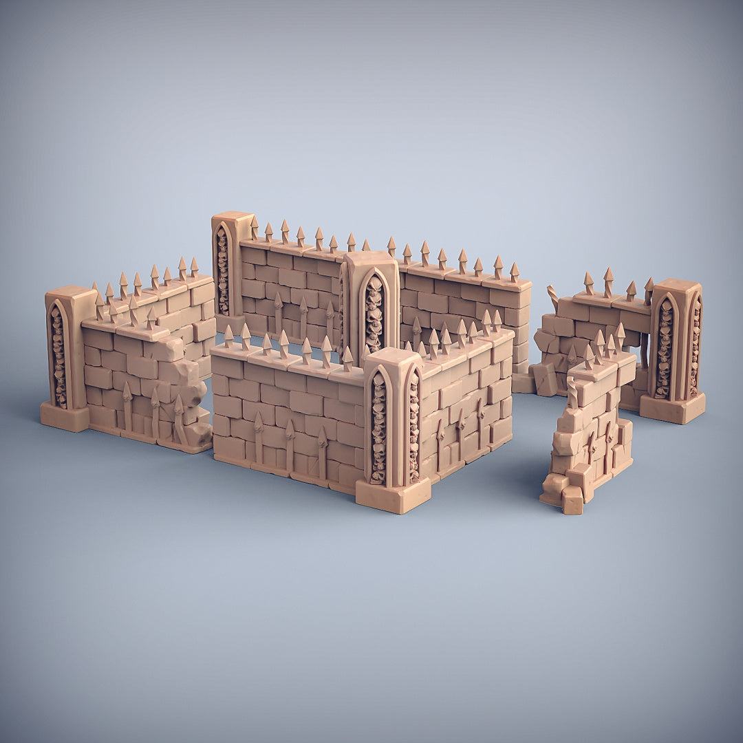 Graveyard Ruins - Scatter Terrain - by Artisan Guild - Tabletop RPG Miniature - Roleplaying 3D Printed Fantasy Mini