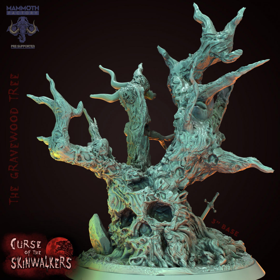 Gravewood & Thornwood Tree - Scenery - Dungeons and Dragons - by Mammoth Factory- Tabletop RPG Miniature - Roleplaying 3D Printed Fantasy Mini