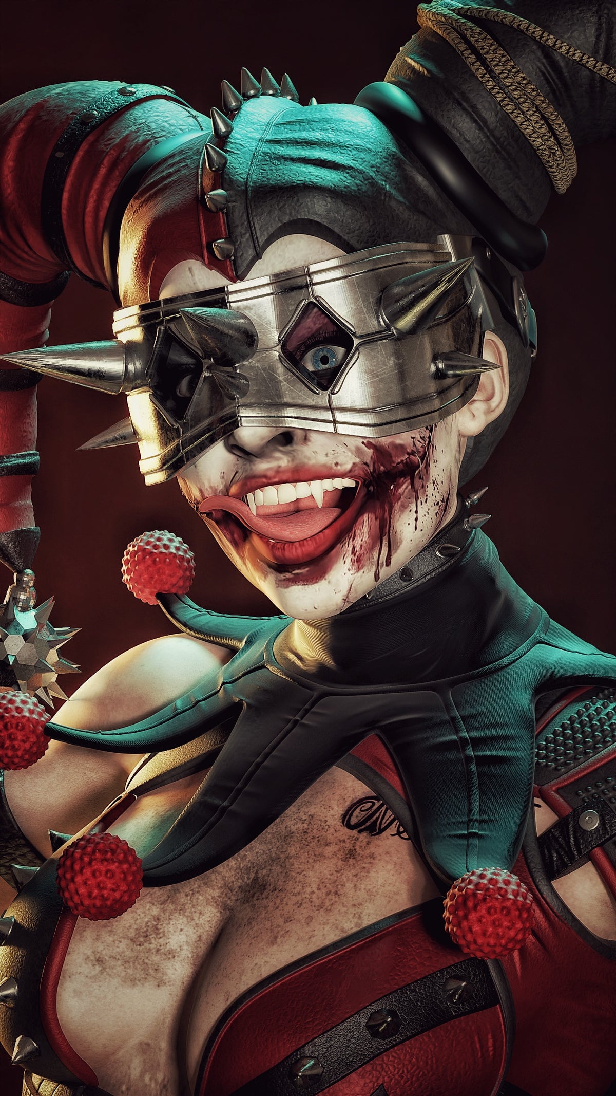 Harley Who Laughs Sculpture(75mm to 500mm) - Unassembled/Unpainted/3D Print