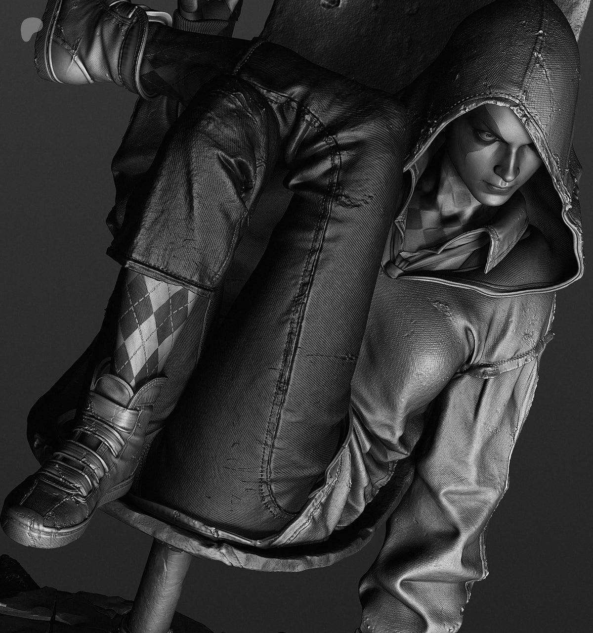 Harley Quinn Absolute Sculpture (75mm to 500mm) - Unassembled/Unpainted/3D Print