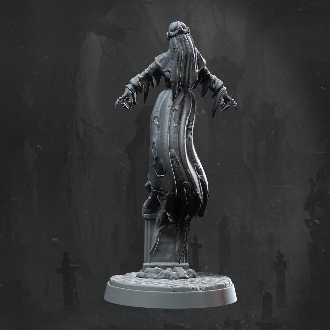 Haunted Banshee - Dungeons and Dragons - Lord of the Rings - RPG Miniatures - by Monolith Arts - Tabletop RPG Miniature - Roleplaying 3D Printed Fantasy Mini