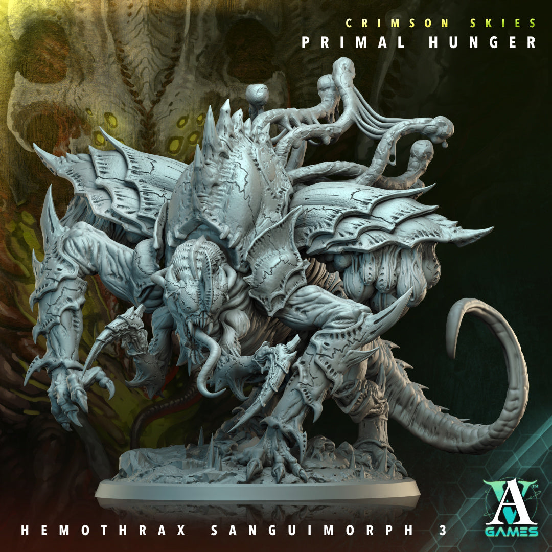 Hemothrax Sanguimorph - Compatible With Warhammer 40K - by Archvillain Games- Tabletop RPG Miniature - Roleplaying 3D Printed Fantasy Mini