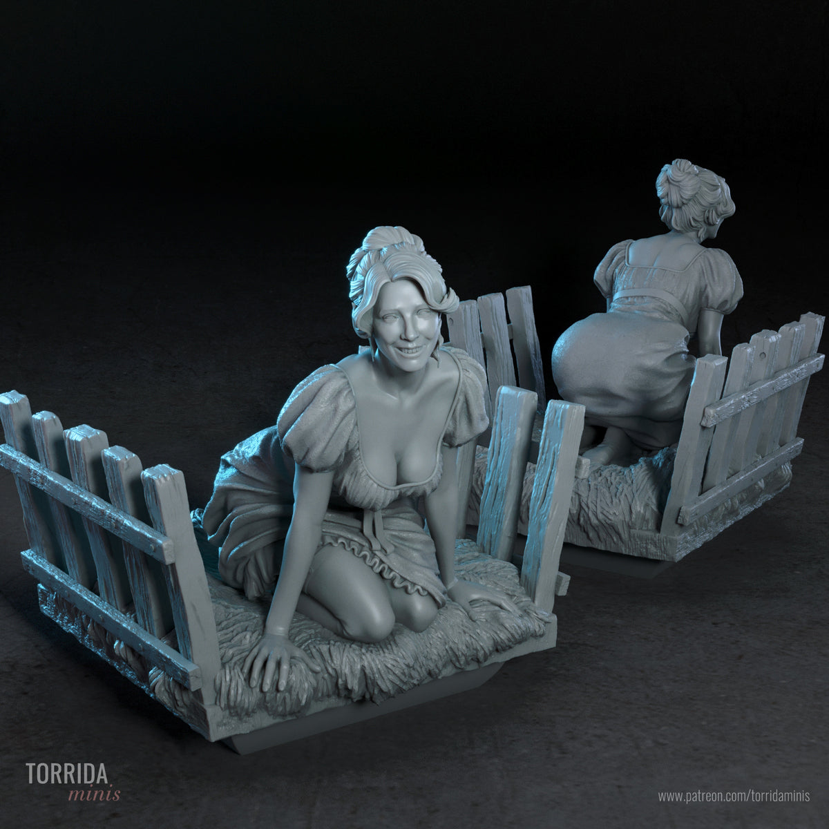 Inga Sculpture (75mm to 500mm) - Unassembled/Unpainted/3D Print
