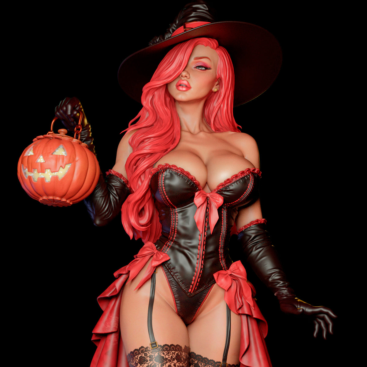 Jessica Rabbit Sculpture (75mm to 500mm) - Unassembled/Unpainted/3D Print
