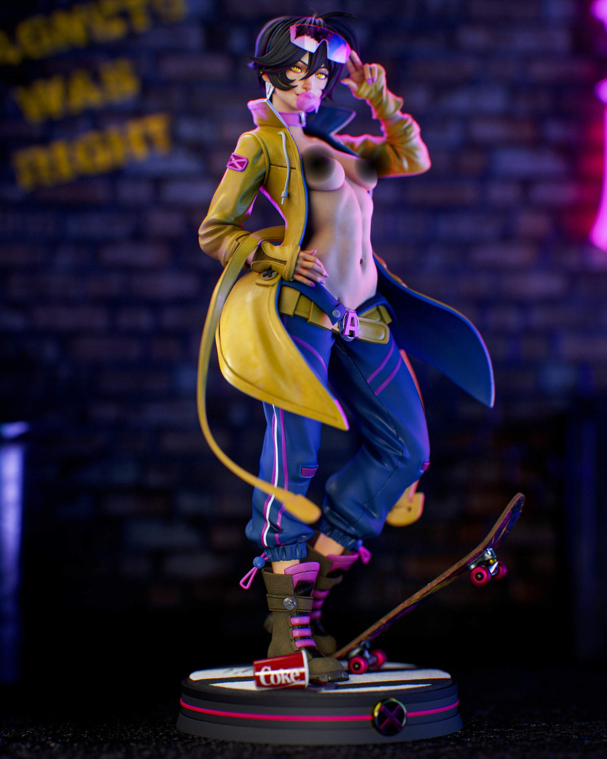 Jubilee NSFW Sculpture (75mm to 500mm) - Unassembled/Unpainted/3D Print
