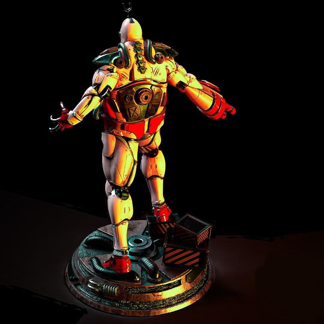 Krang Sculpture (75mm to 500mm) - Unassembled/Unpainted/3D Print