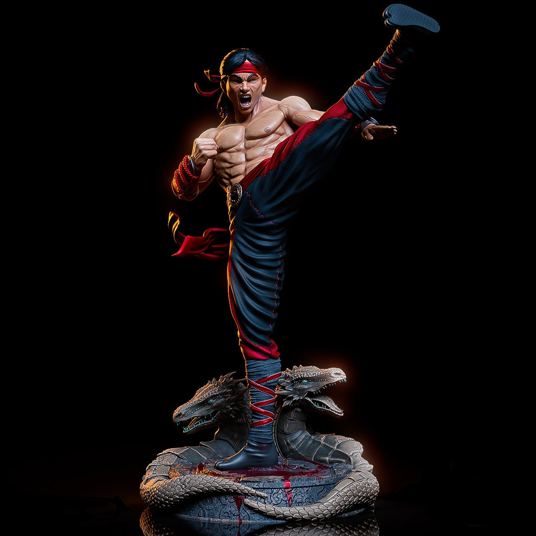 Liu Kang Sculpture (75mm to 500mm) - Unassembled/Unpainted/3D Print
