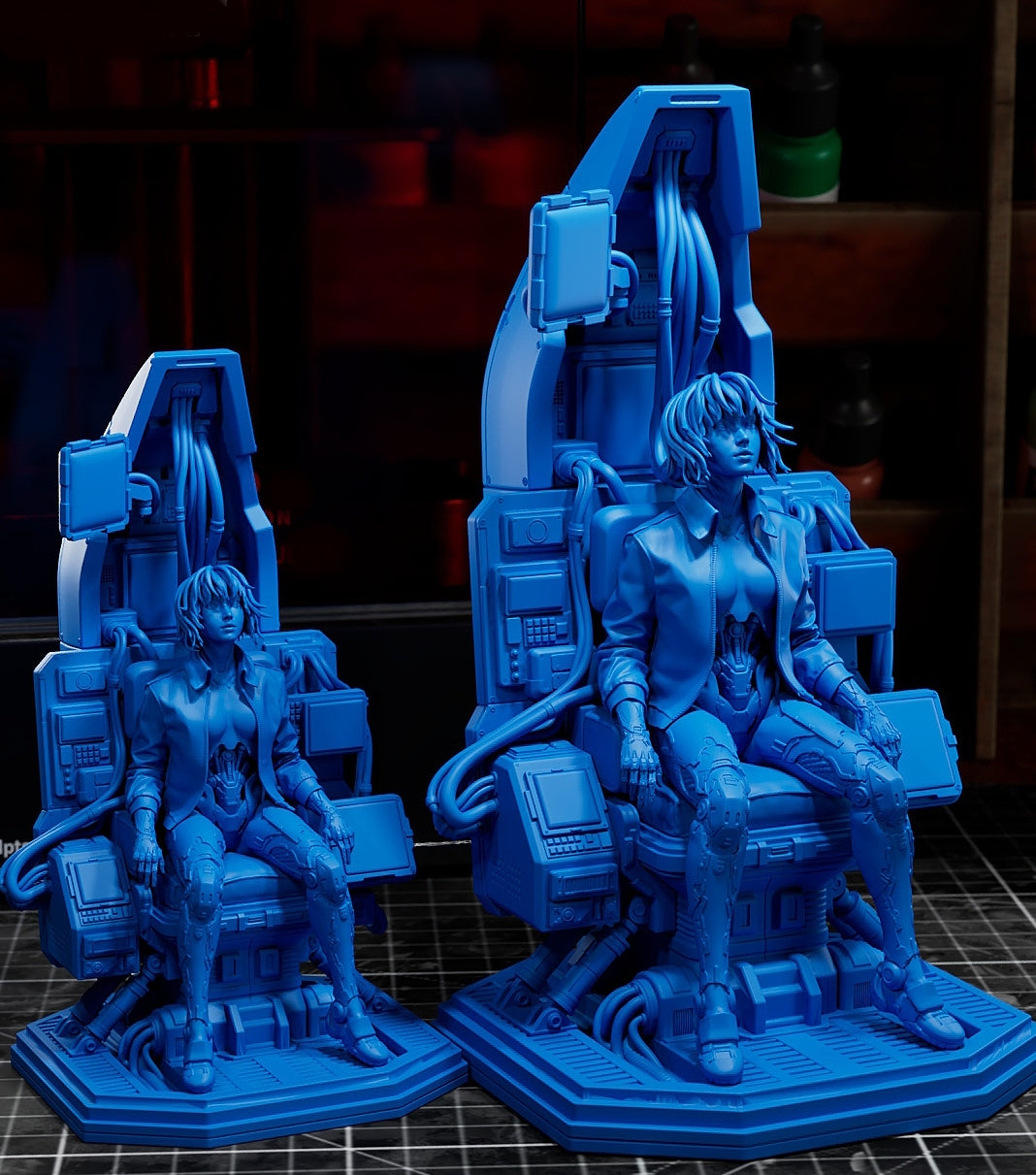 Major Motoko Kusanagi Sculpture (75mm to 500mm) Unassembled/Unpainted/3D Print